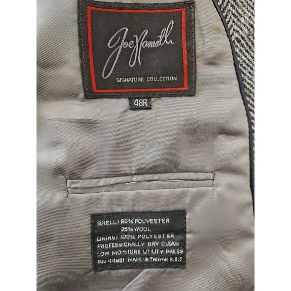 JOE NAMATH SIGNATURE COLLECTION herringbone suite jacket size 48R - Picture 4 of 11